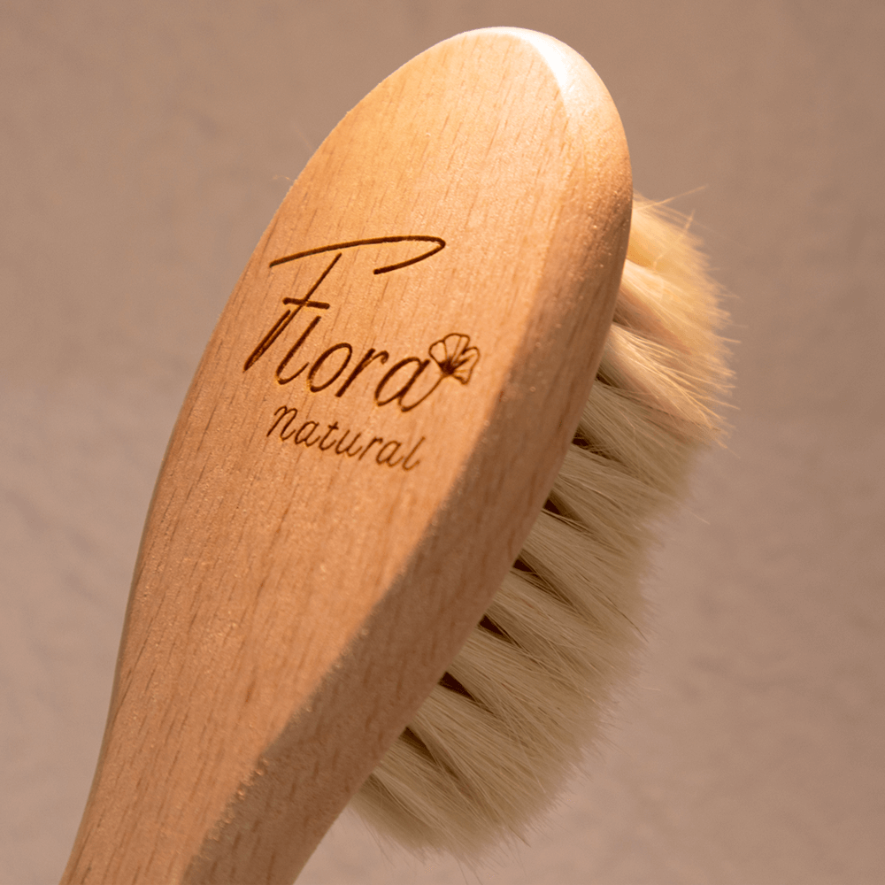 Doğal Keçi Kılı Bebek Saç Fırçası