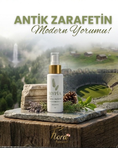 HYPİA KOLONYA 75 ML   BEYAZ - GOLD SPREY KAPAKLI